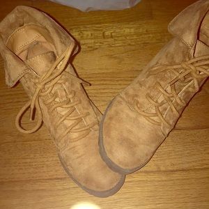 Brown h&m high heel boots